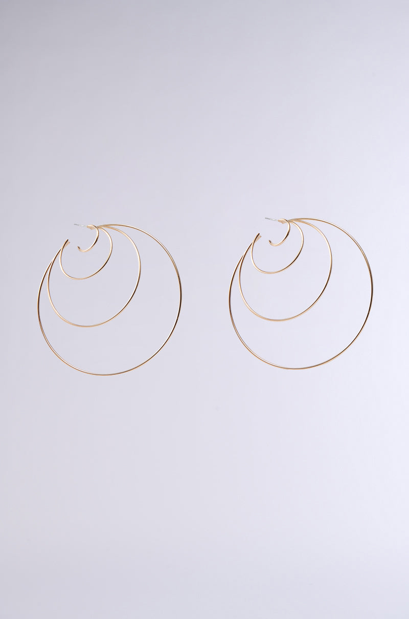 CANT KEEP UP HOOP EARRING
