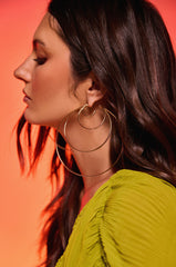 CANT KEEP UP HOOP EARRING