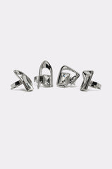 TRUDY SILVER RING SET