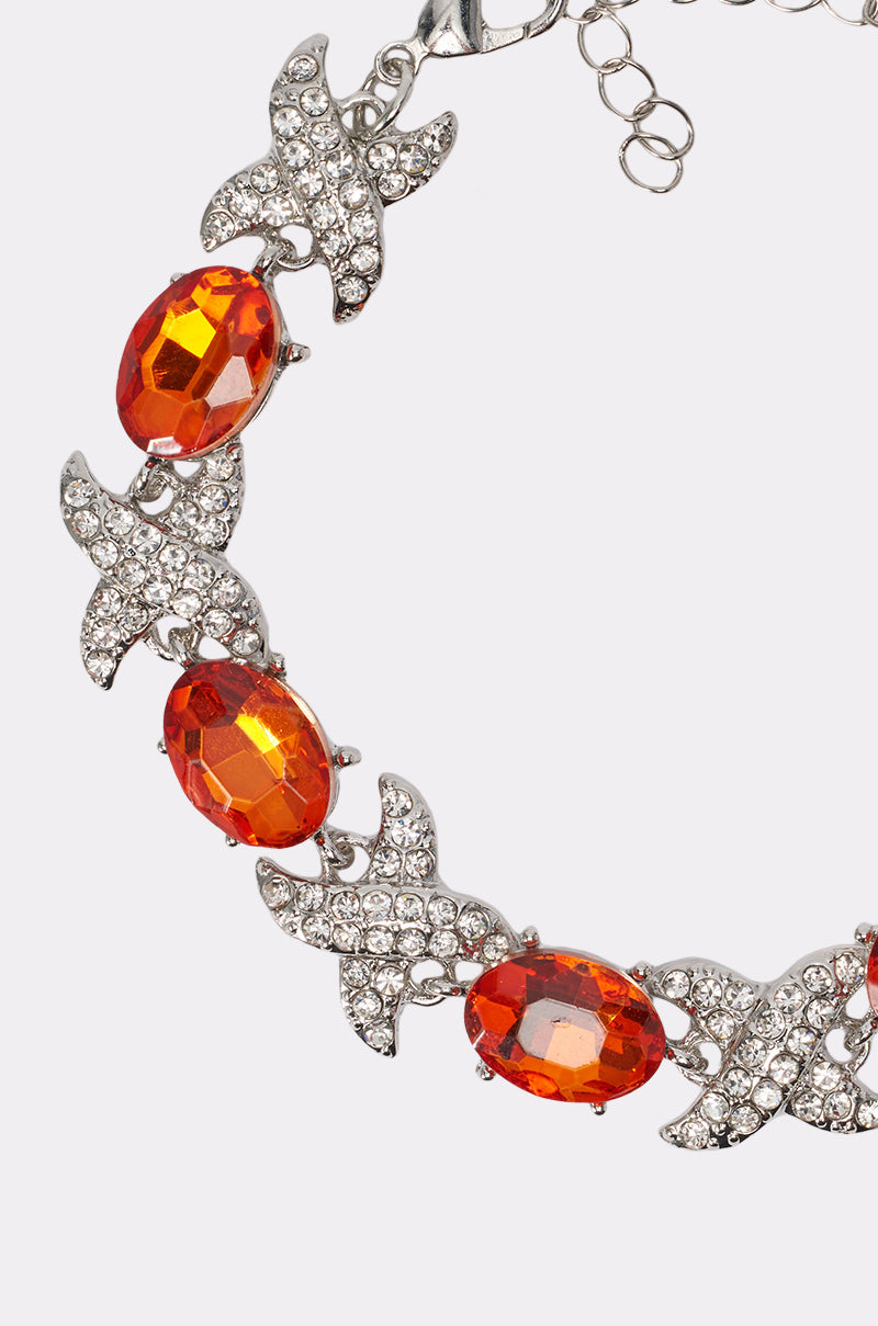ORANGE YA GLAD LINK BRACELET