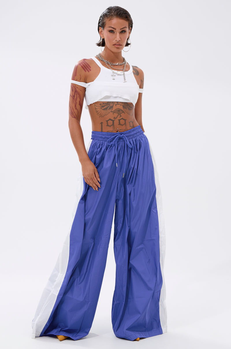 BREAKING THE RULES TRACK PANT IN ROYAL BLUE