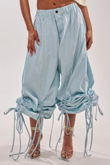 DRAMA RUCHED JOGGER IN BLUE