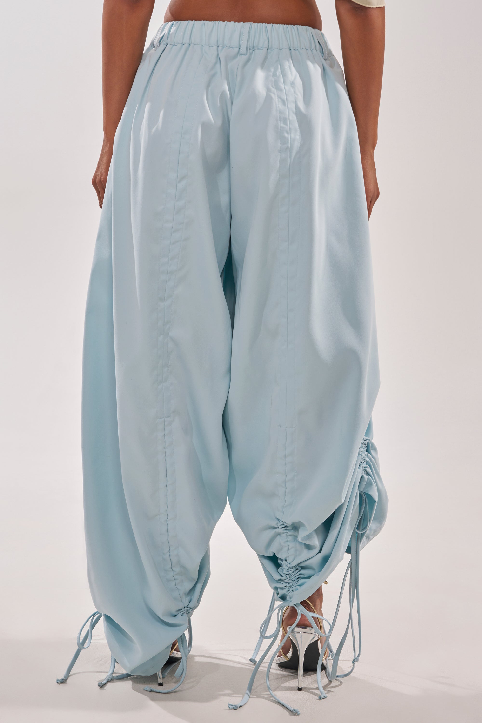 DRAMA RUCHED JOGGER IN BLUE