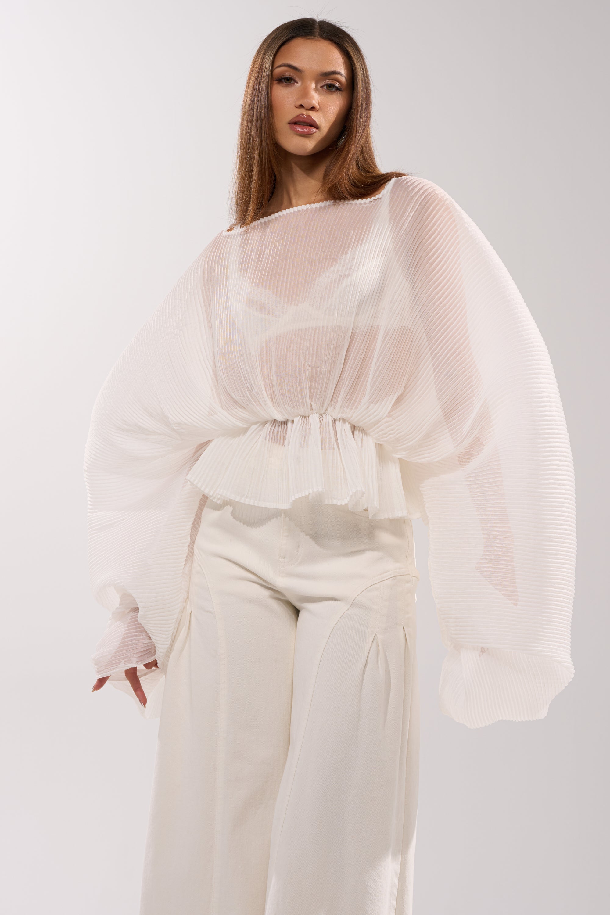PRETTY GIRL PROBLEMS BLOUSE IN WHITE