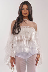 RUFFLE CITY BLOUSE