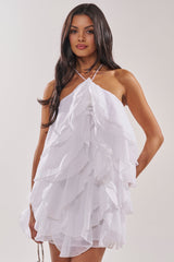 SOFT GIRL MINI DRESS IN WHITE