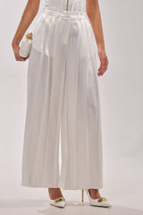 IRIS SATIN PLEATED PANT