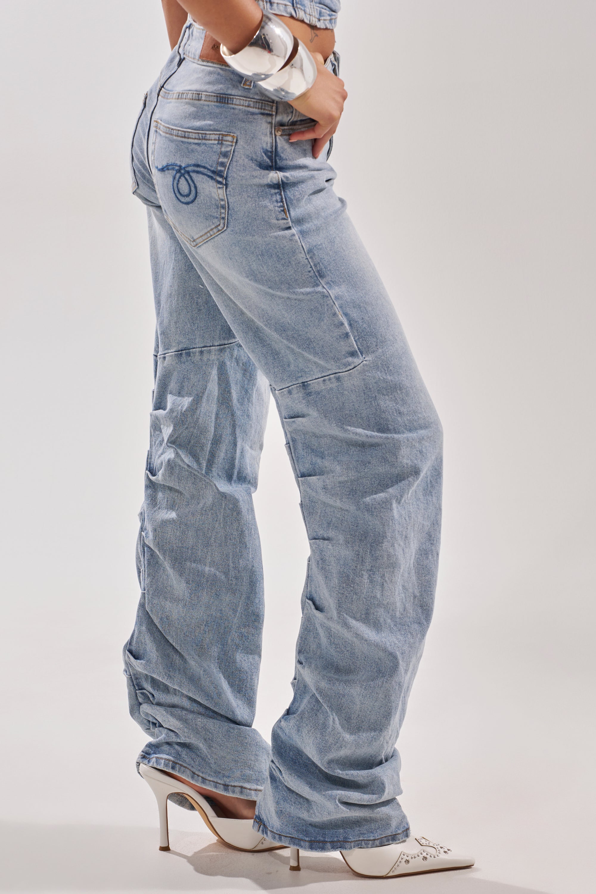 ON YOUR MIND STACKED DENIM