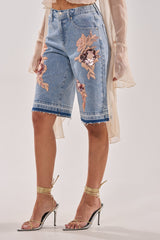 TRY ME DENIM BERMUDA SHORT