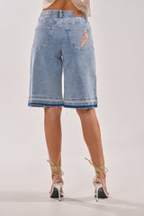 TRY ME DENIM BERMUDA SHORT