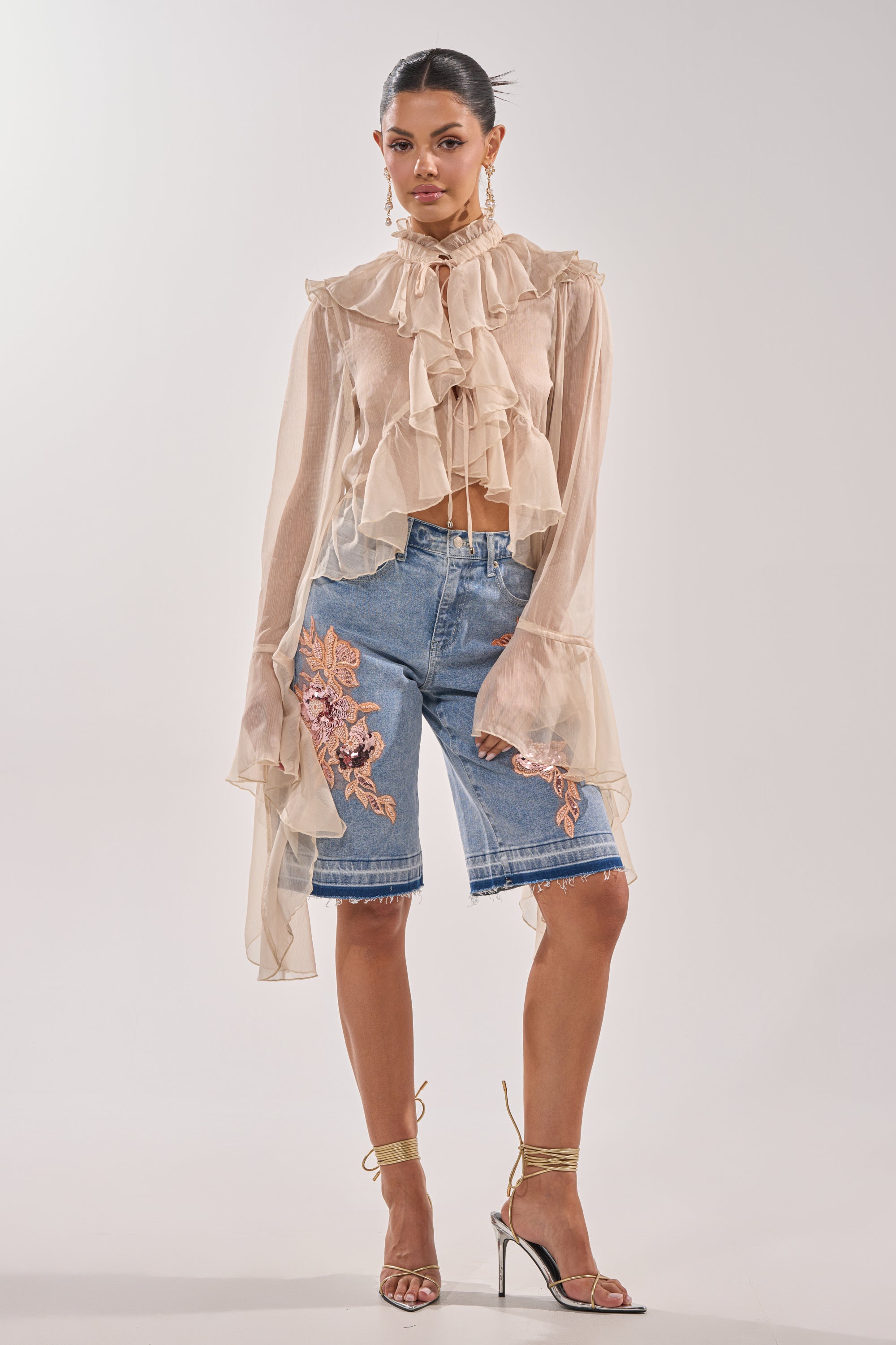 TRY ME DENIM BERMUDA SHORT