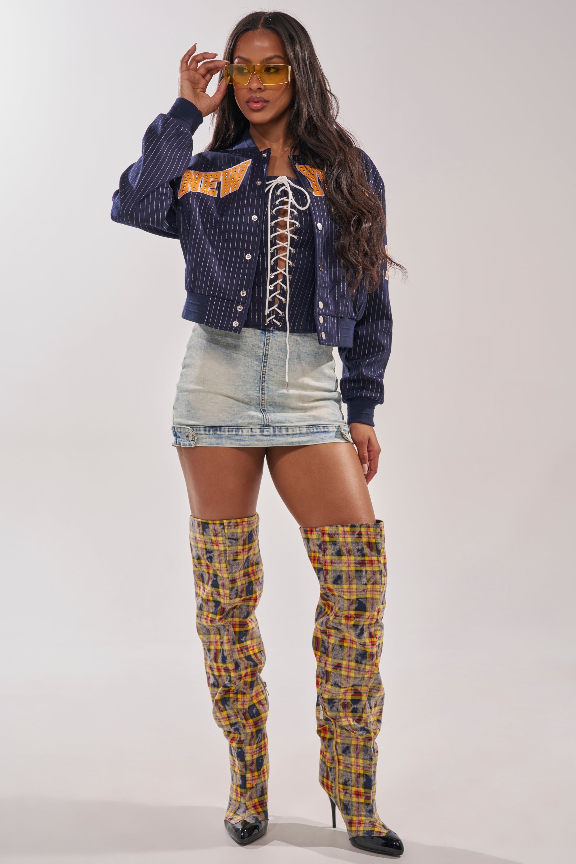 BABY GIRL DENIM MINI SKORT
