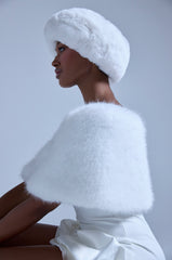 CLASSIC FAUX FUR SHAWL