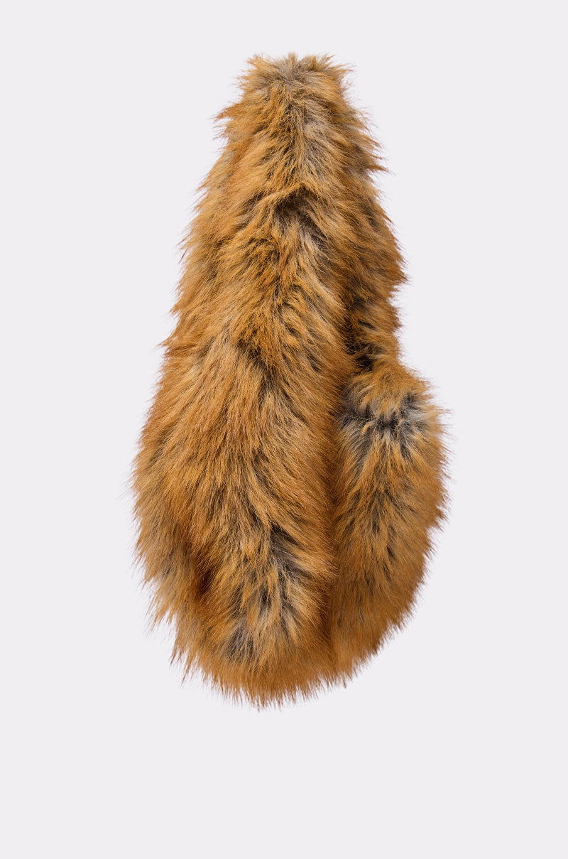REALLY LIKE THAT FAUX FUR MINI TOTE