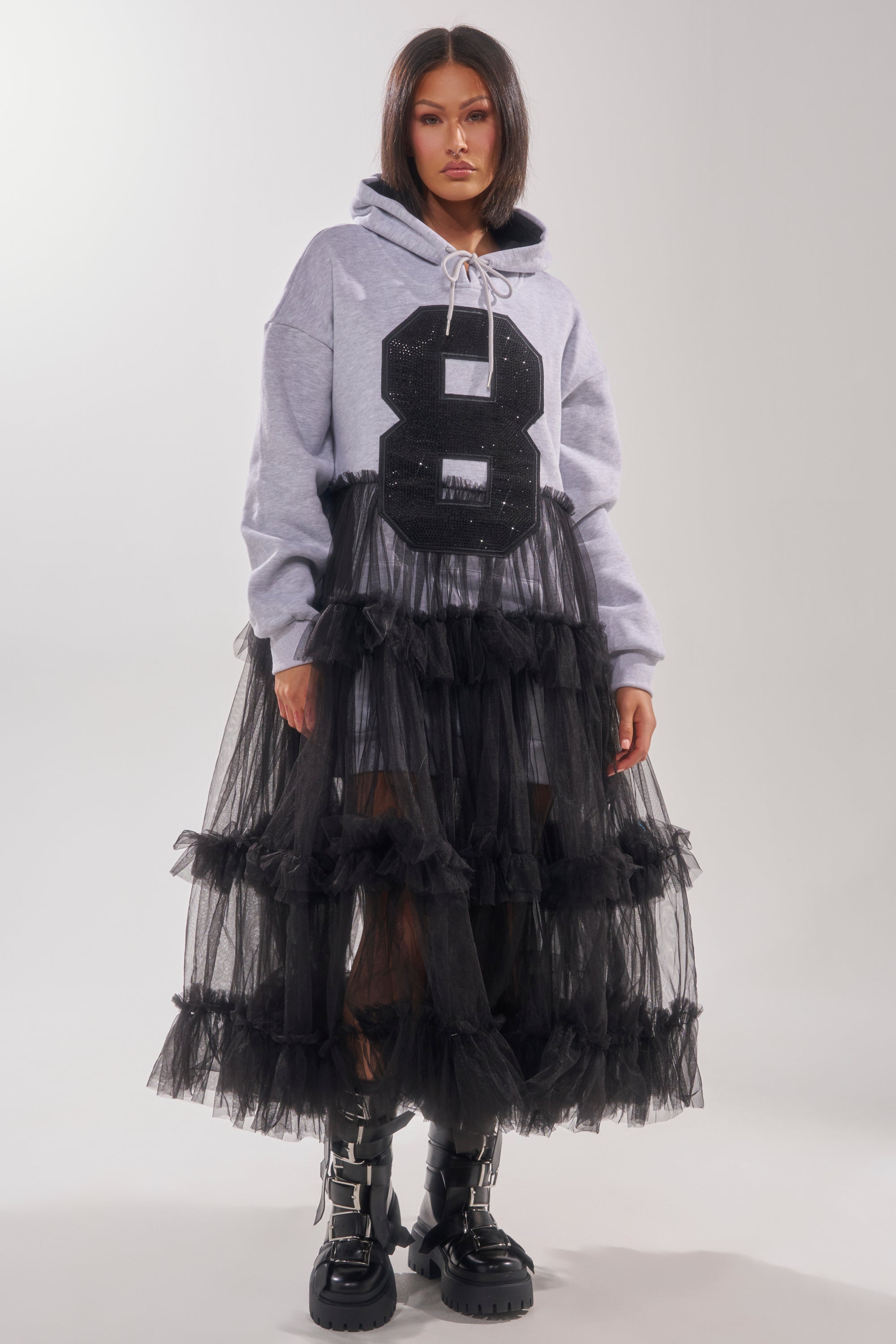 DO SOMETHING CRAZY SWEATSHIRT DRESS