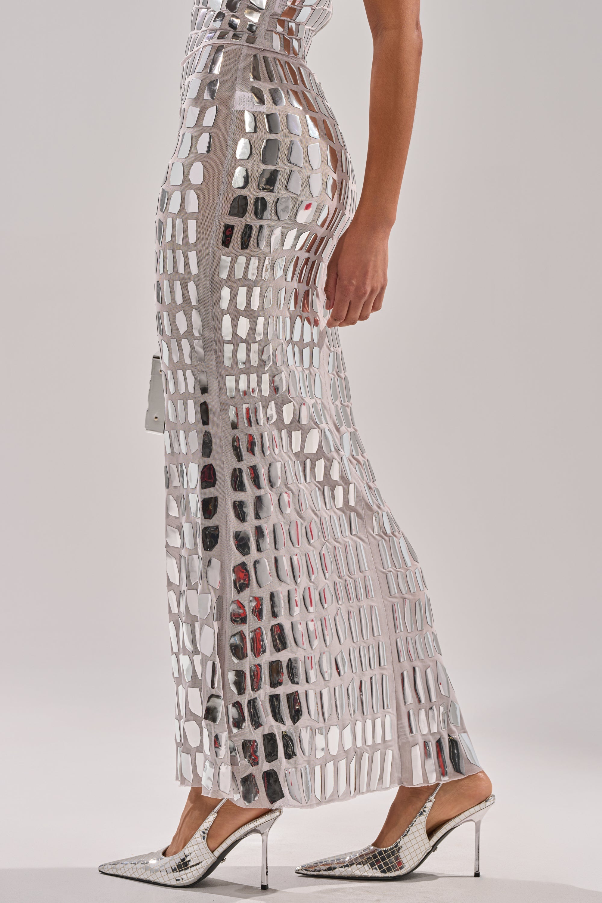 CHAMPAGNE POPPIN MAXI SKIRT
