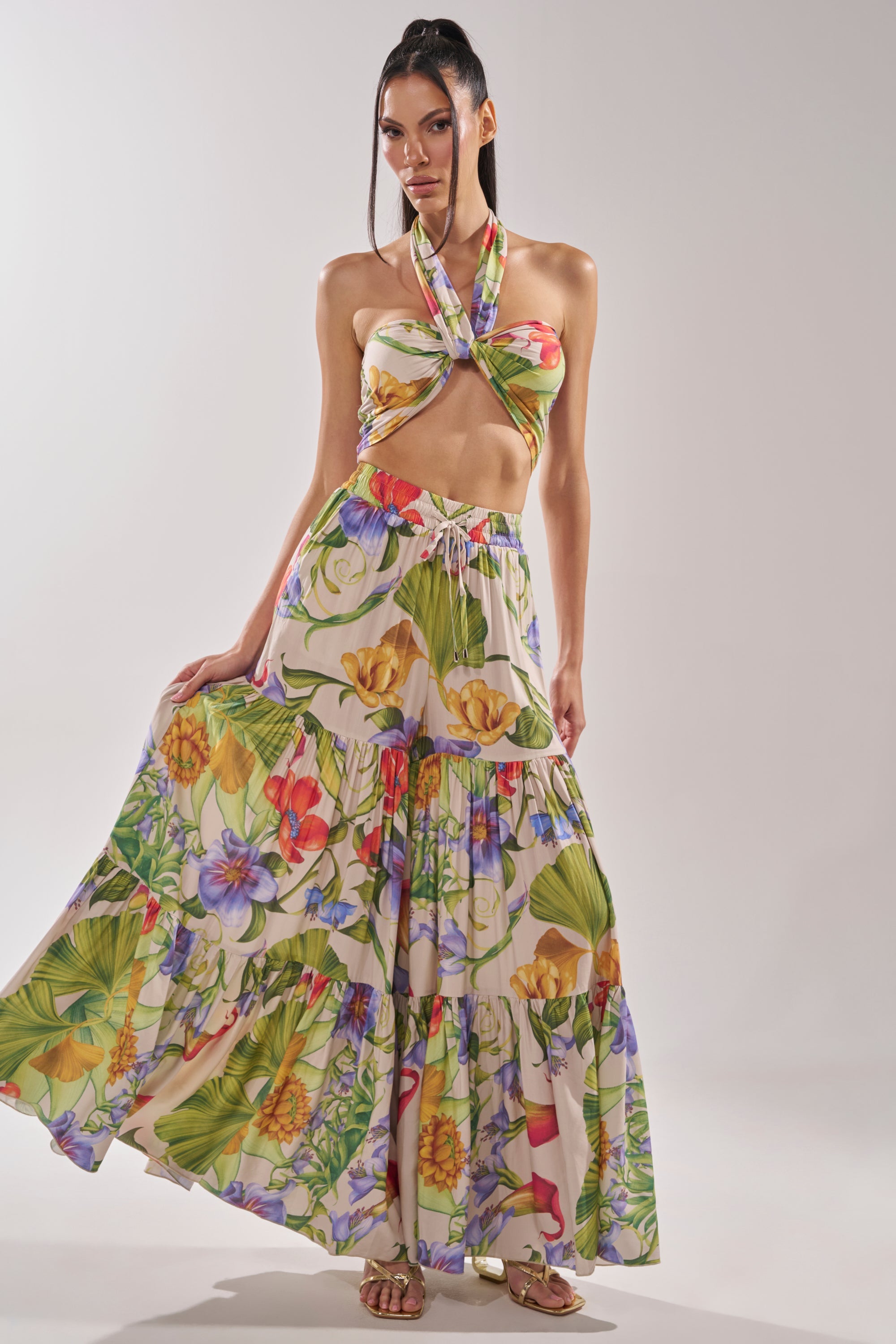 INTO THE GARDEN FLORAL BLOUSE