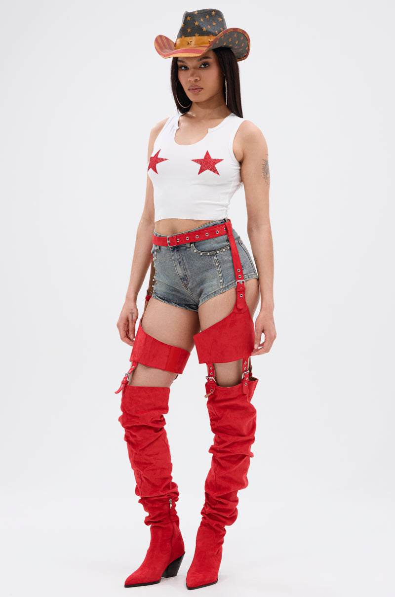 SEEING STARS CROPPED TANK TOP