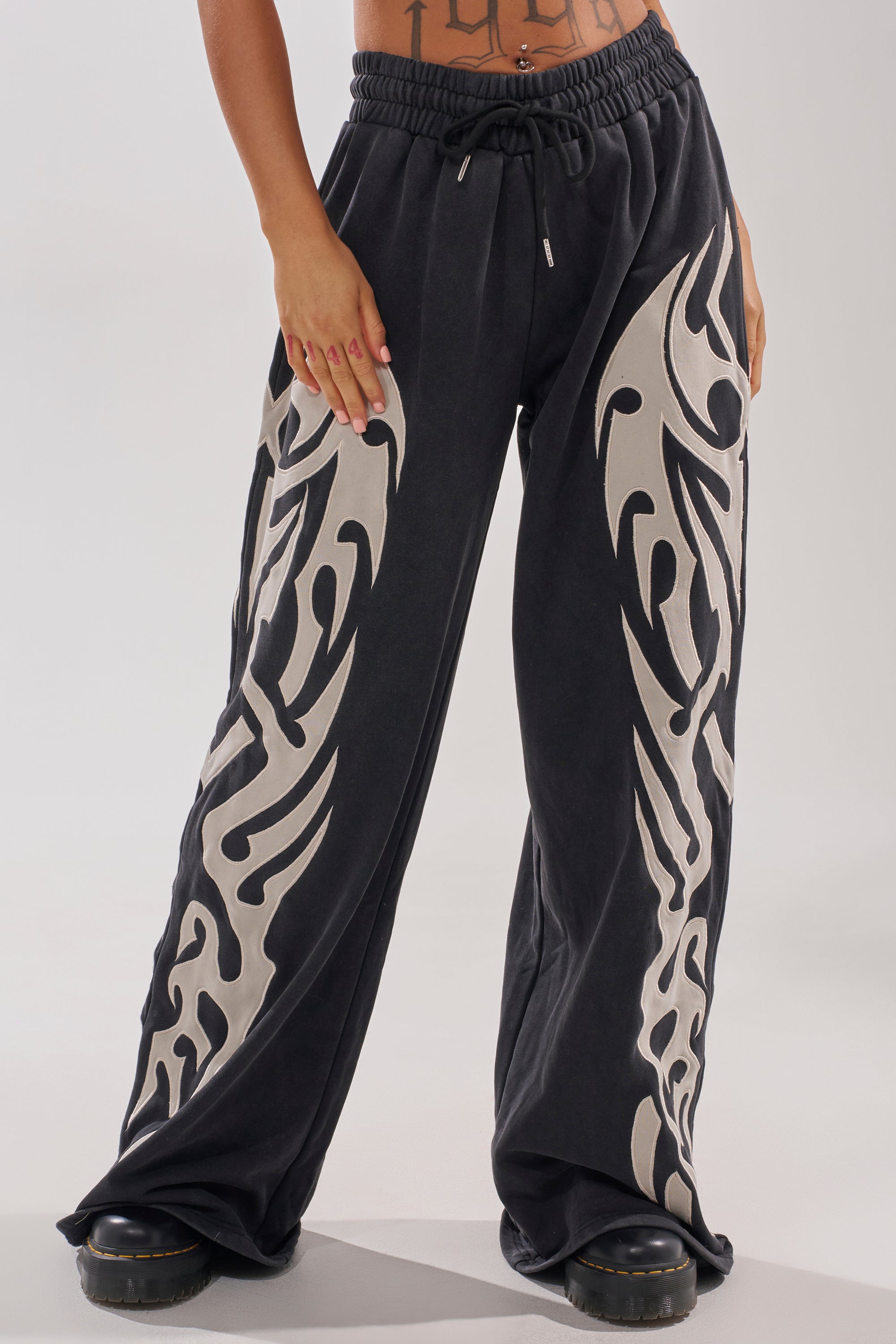 ON FIRE WIDE LEG JOGGER