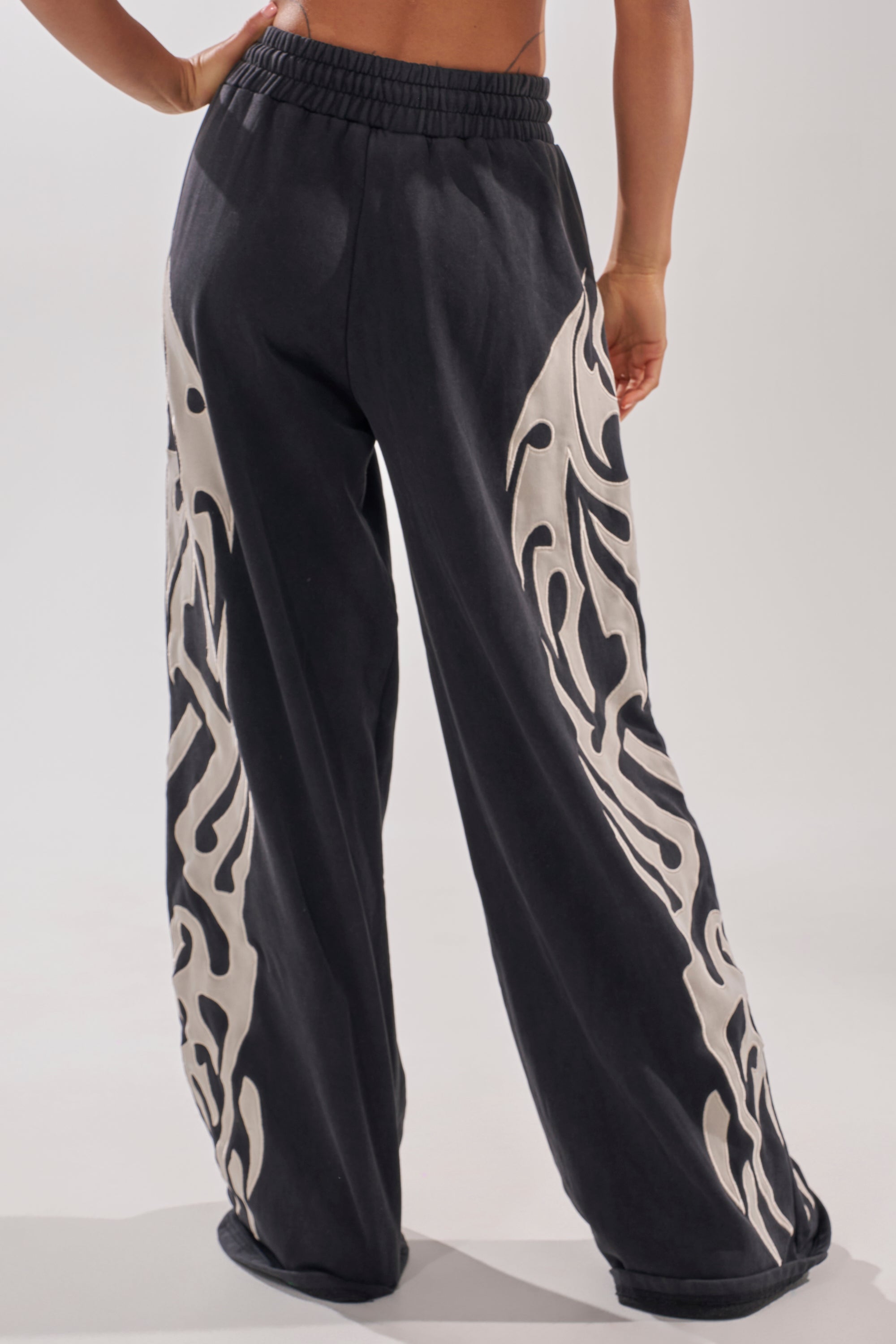 ON FIRE WIDE LEG JOGGER