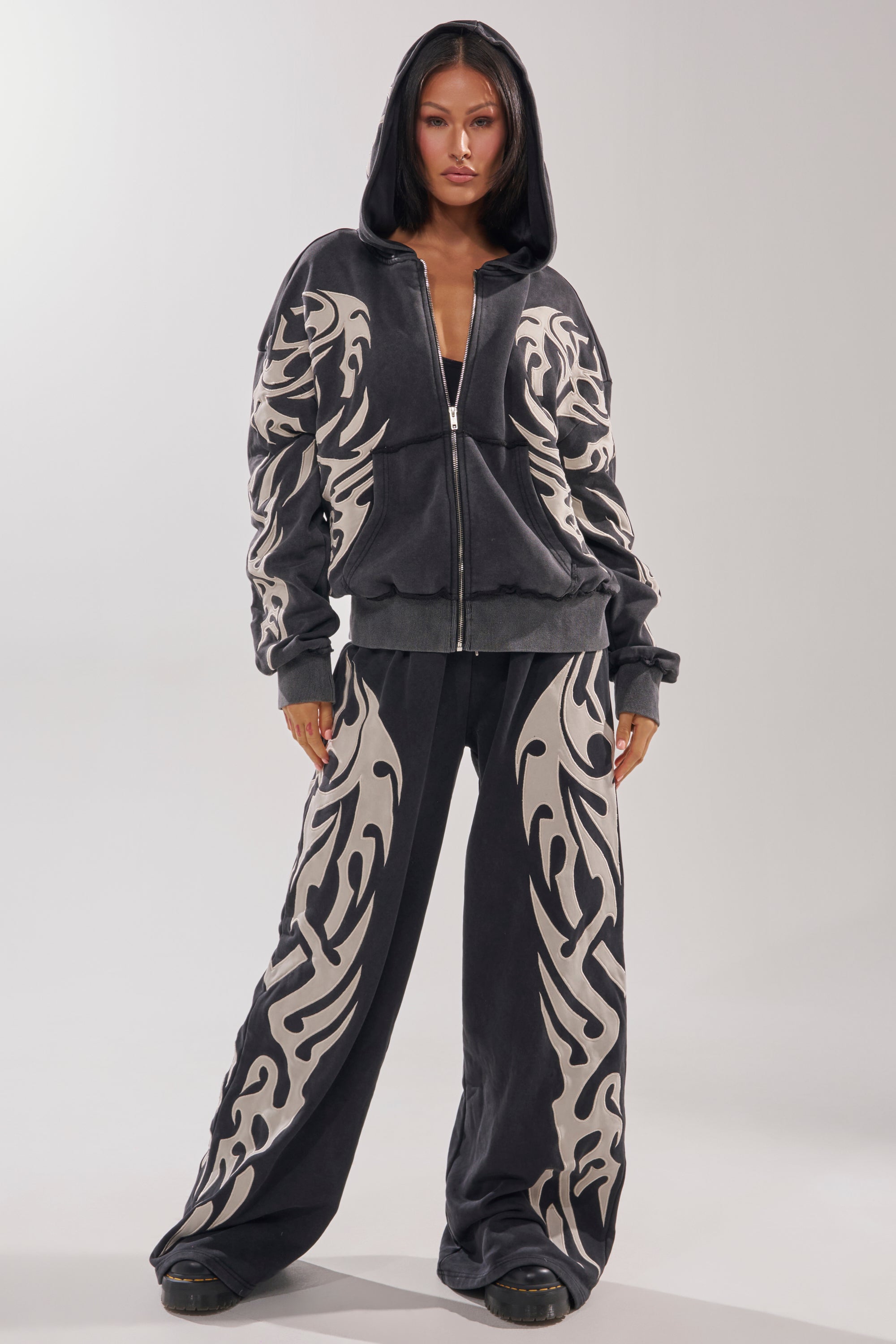 ON FIRE WIDE LEG JOGGER