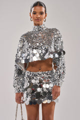 HOLIDAY BLING SEQUIN BLOUSE