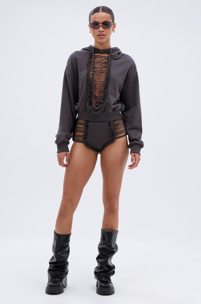 STRESSED AND DISTRESSED SHORT