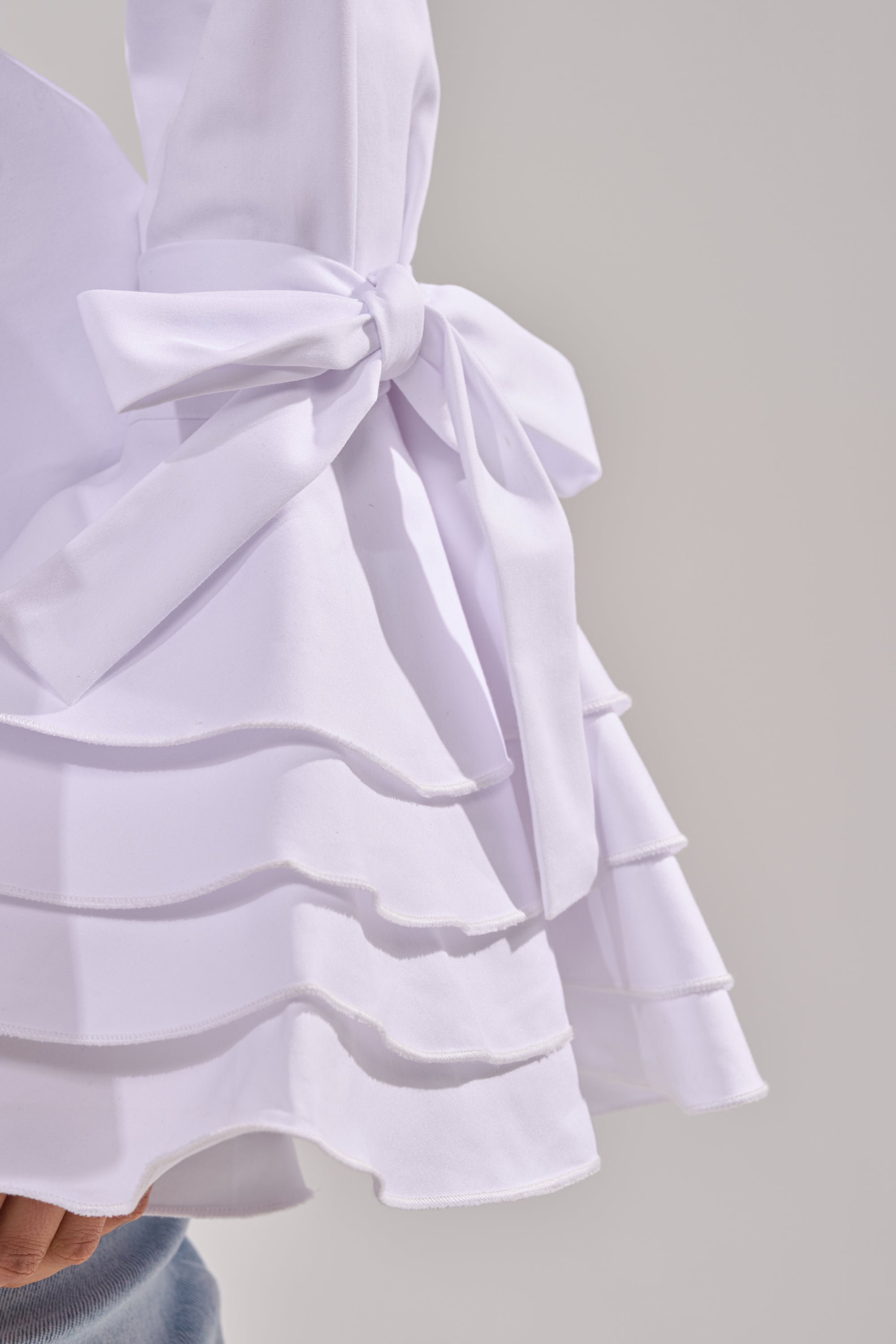 ELEGANT PEPLUM BUTTON DOWN BLOUSE
