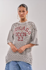 DISTRESSED FOR LIFE OVERSIZED TEE