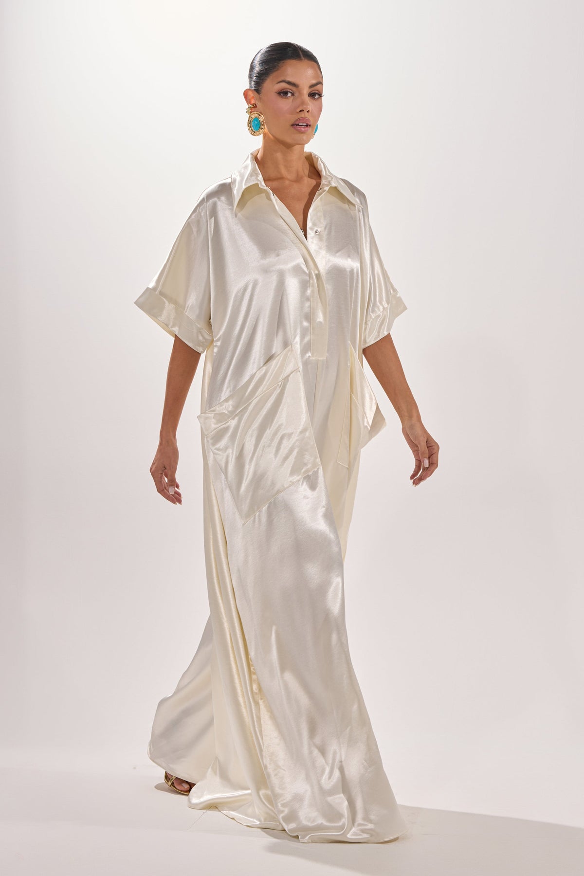 SHE'S RICH OVERSIZED JUMPSUIT IN LUXE CREAM