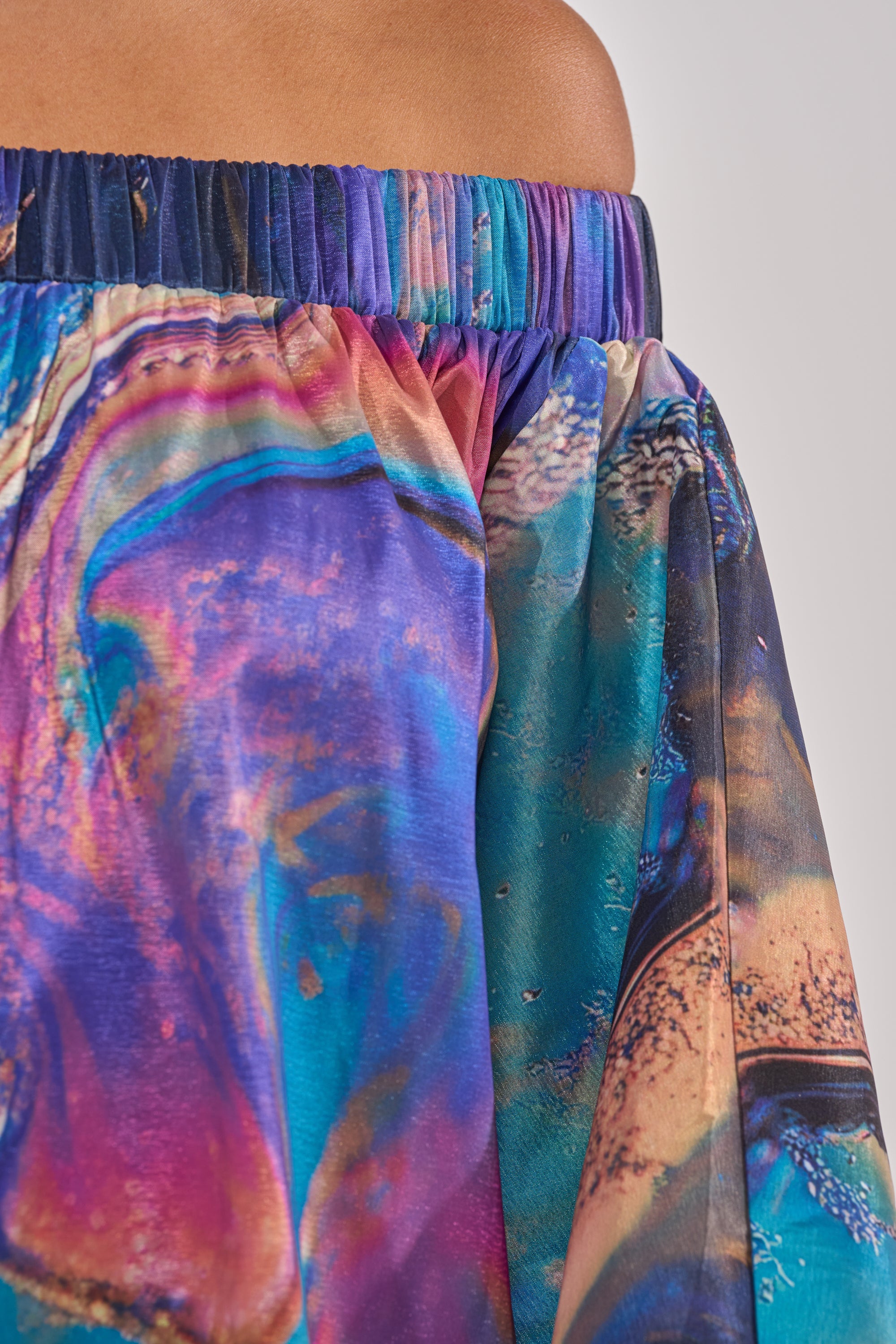 OUT FOR BRUNCH PATTERNED MINI DRESS