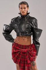 STACK IT UP CROPPED MOTO