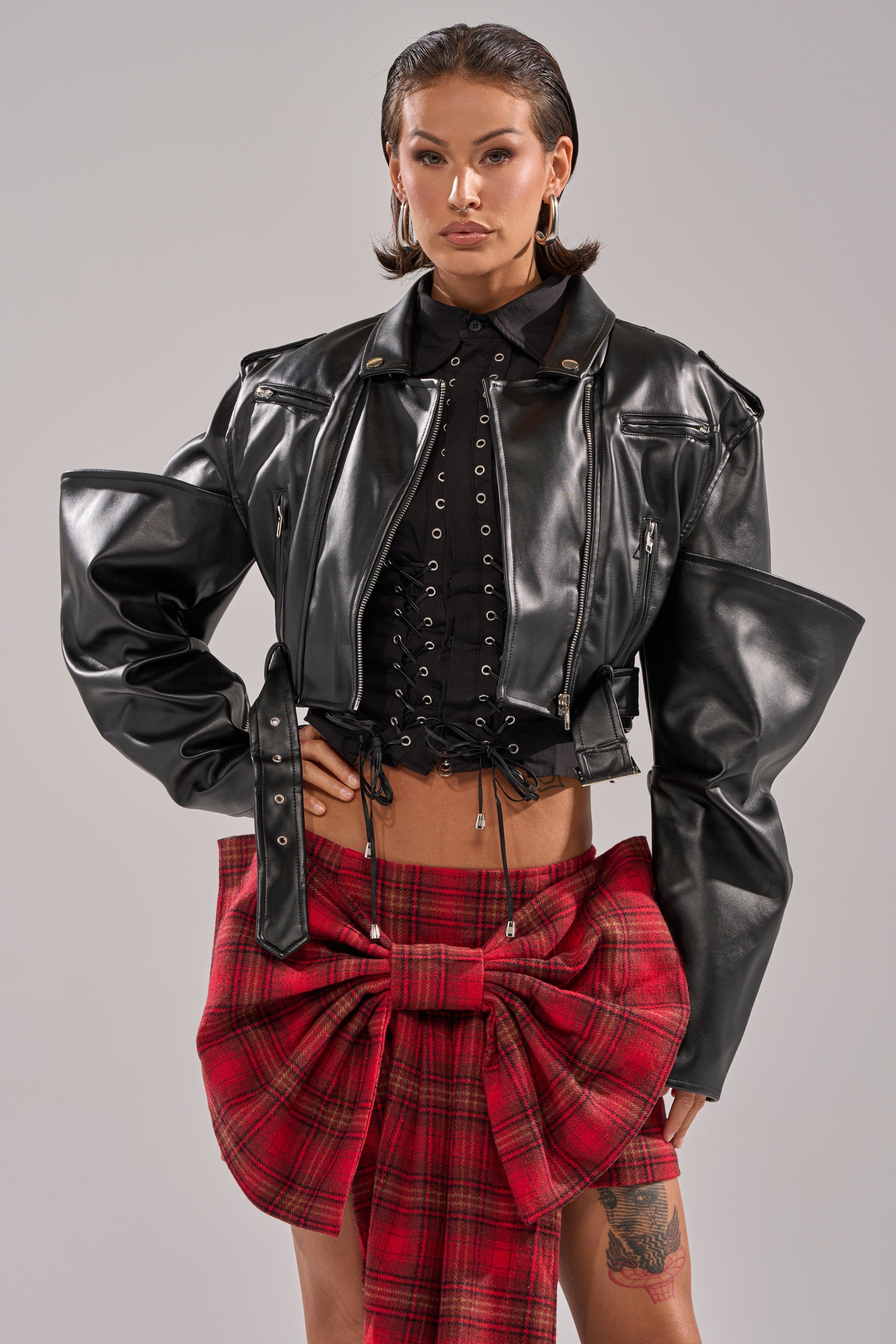 STACK IT UP CROPPED MOTO