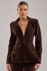 RAE VELVET DENIM BLAZER