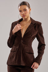 RAE VELVET DENIM BLAZER
