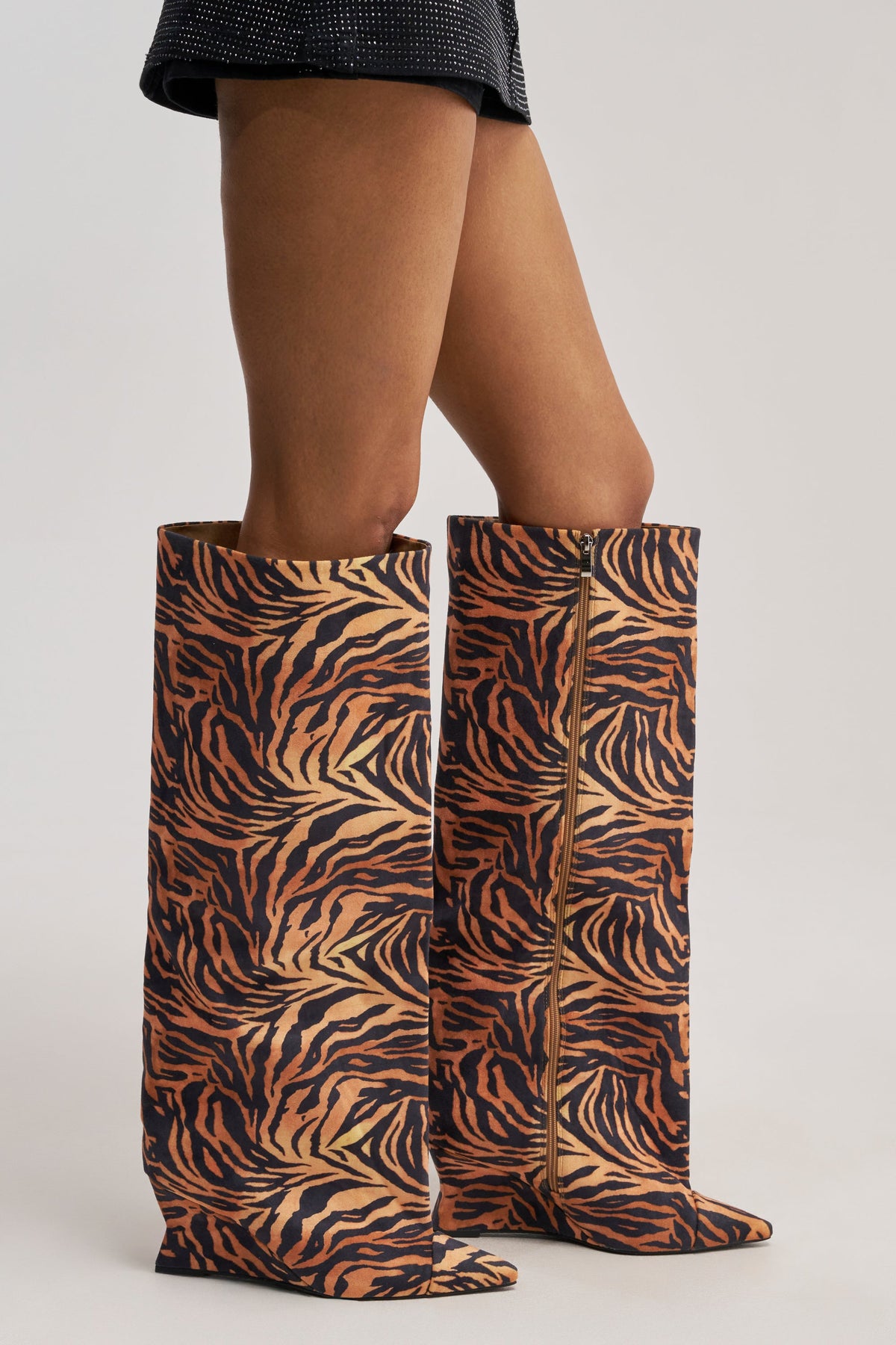 AZALEA WANG KENYA TIGER WEDGE BOOT