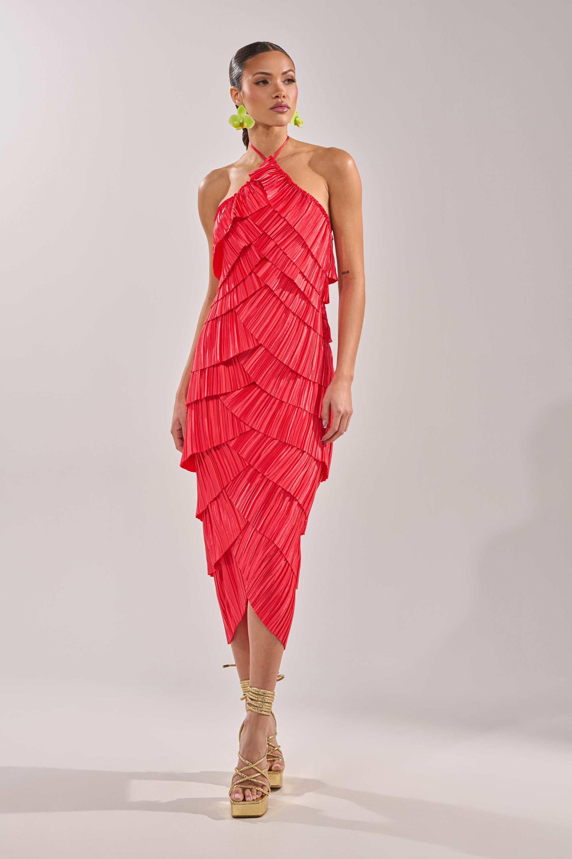 GIVE IT TO ME BABY SATIN MAXI DRESS