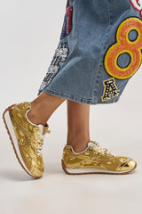 AKIRA GOLD LENIYA GOLD SNEAKER