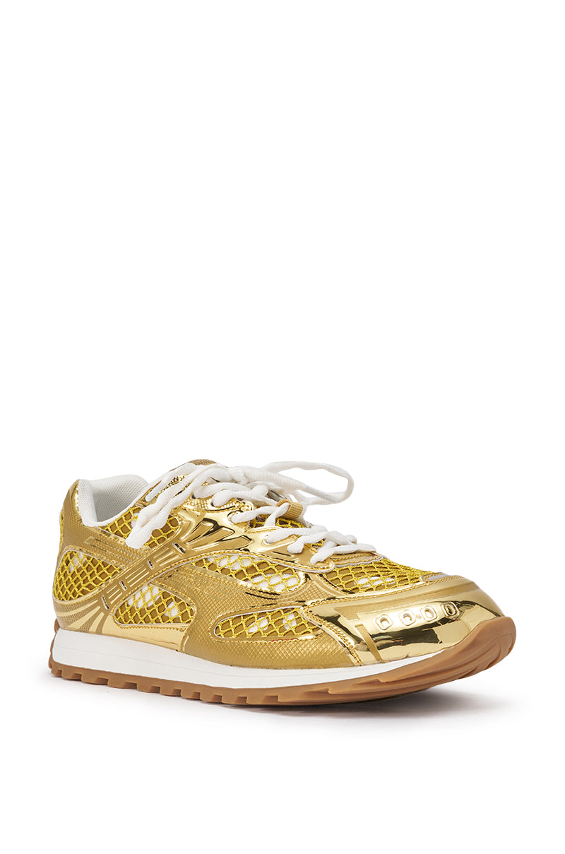 AKIRA GOLD LENIYA GOLD SNEAKER