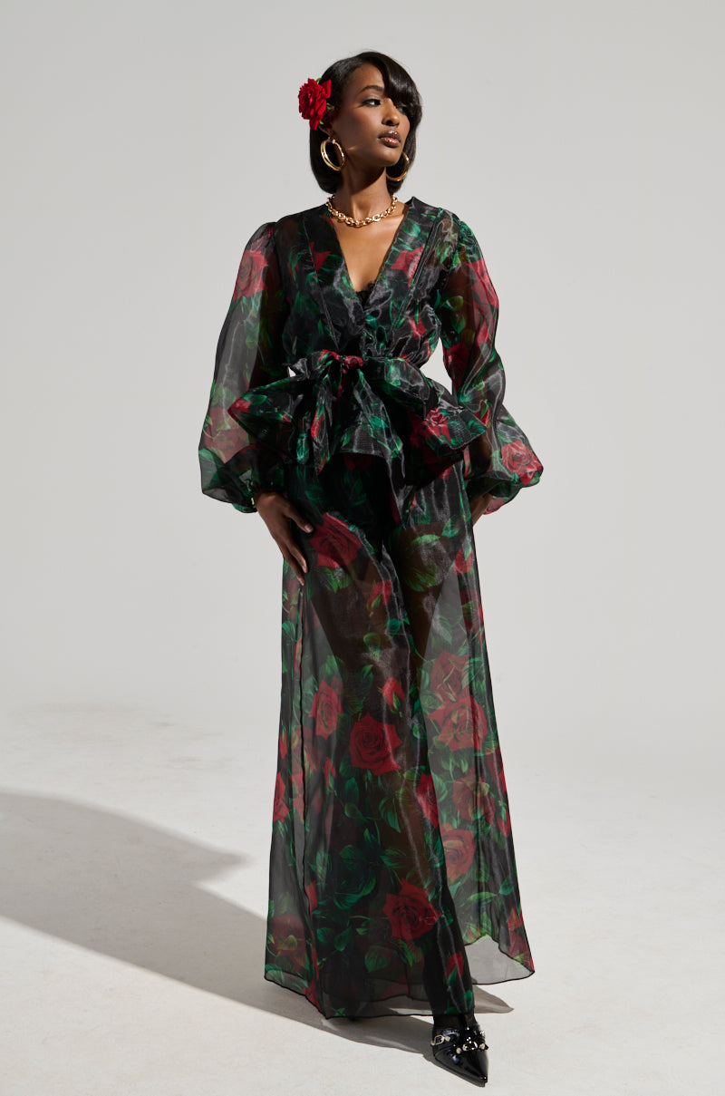 I WISH YOU ROSES PALAZZO PANT