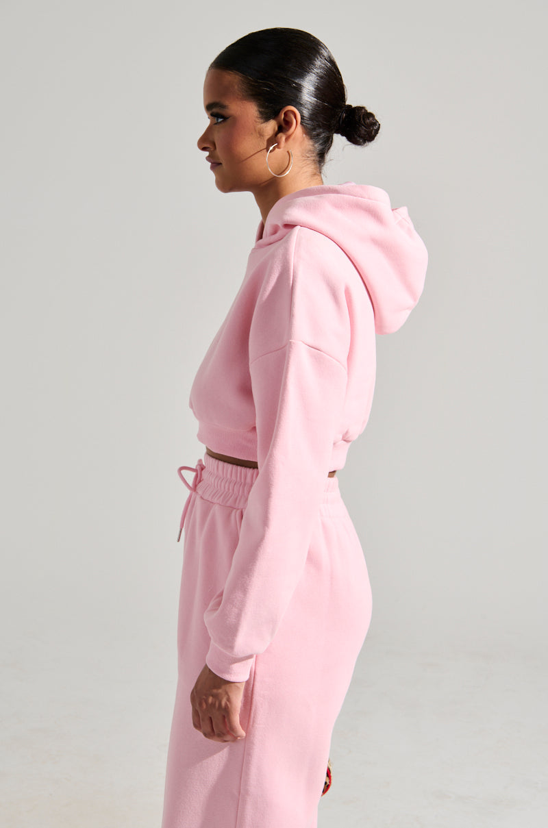 LOVER CROPPED HOODIE