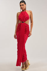 TOO CUTE TO ARGUE SLINKY MAXI DRESS