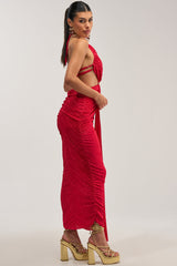 TOO CUTE TO ARGUE SLINKY MAXI DRESS