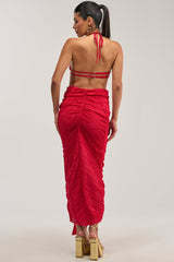 TOO CUTE TO ARGUE SLINKY MAXI DRESS