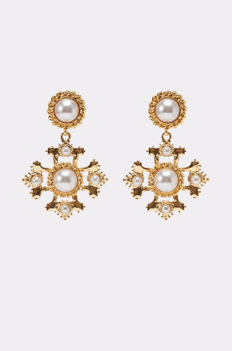 CROSS MY HEART EARRING