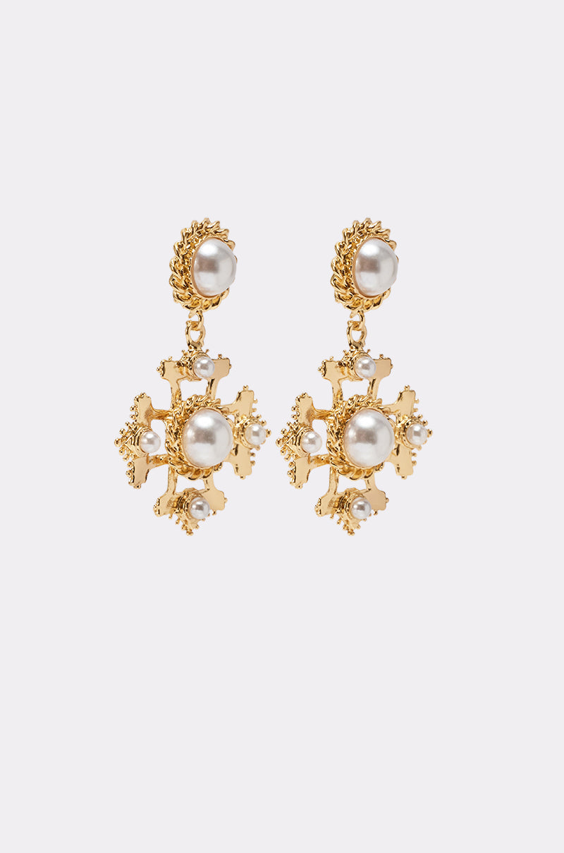 CROSS MY HEART EARRING