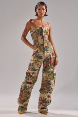 IN HER ELEMENT FLORAL WOVEN JUMPSUIT