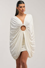 BAD DECISIONS MINI DRESS IN WHITE
