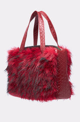 TRUDY FAUX FUR PURSE