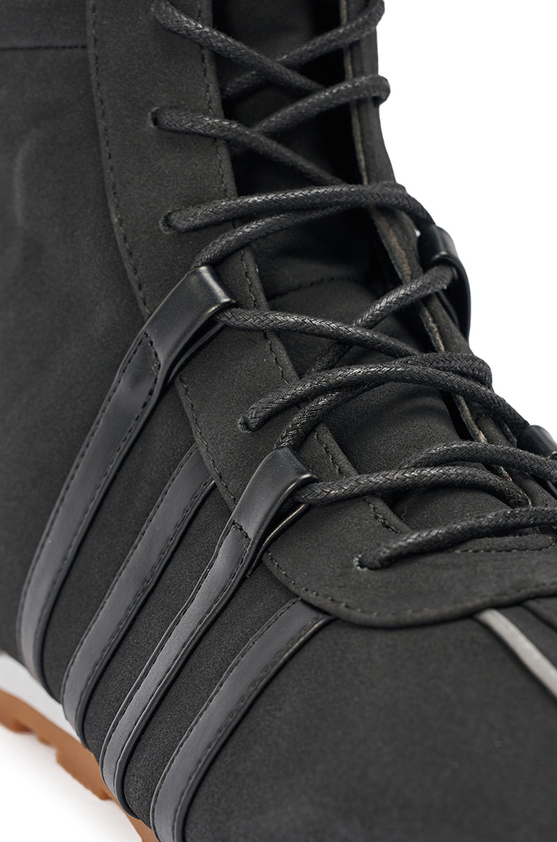 AZALEA WANG OZZY BLACK FLAT SNEAKER